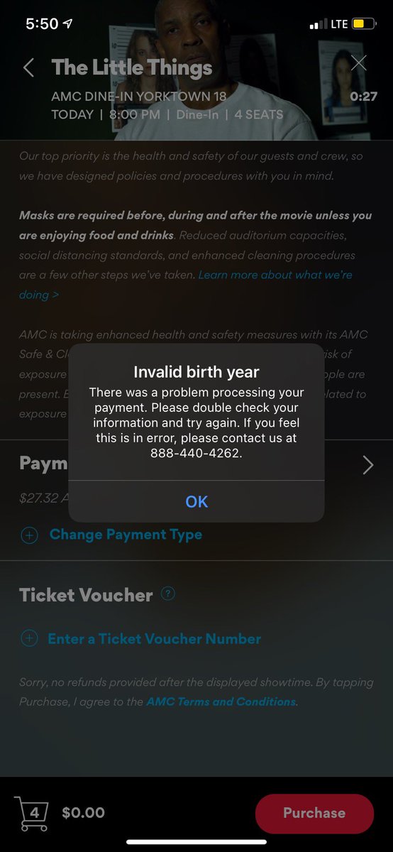 PabloDango's tweet photo. @AMCTheatres I loaded my account with money but it’s asking for this and doesn’t work, tried calling but you don’t have phone support! Help? https://t.co/8NL9xNoJUe