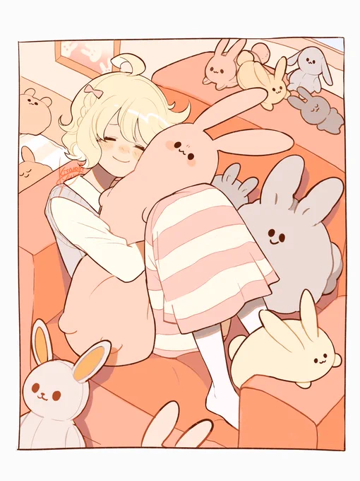 ?
#創作 #うさぎの日 