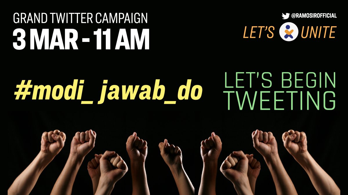 RaMoSirOfficial's tweet photo. Use the Correct HashTag 👇👇
#modi_jawab_do https://t.co/eabLdmqj28