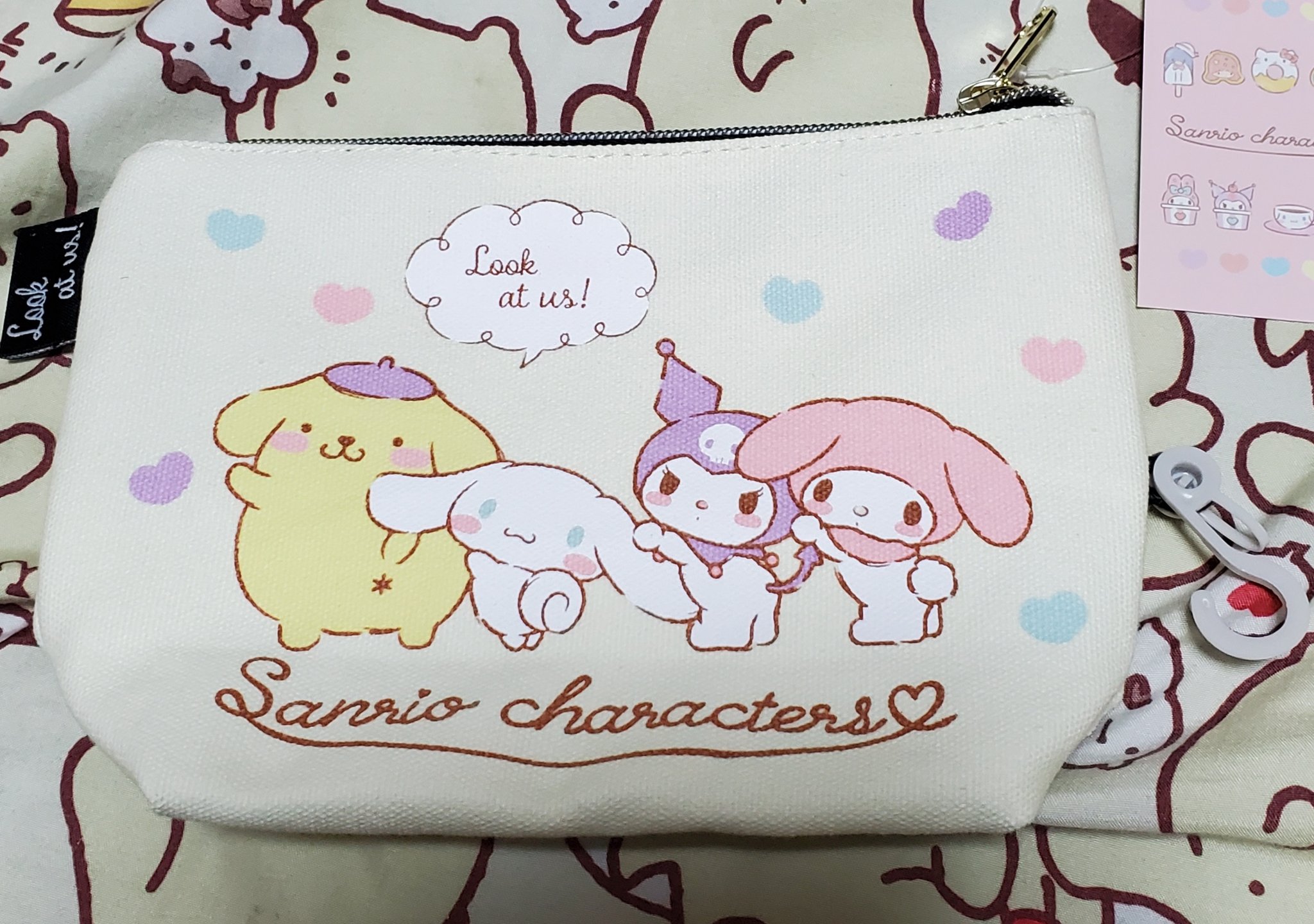 Miwakina しまむらでポーチ アベイルでハンカチ プリンちゃん見ると ᵕ しまむら アベイル ポムポムプリン