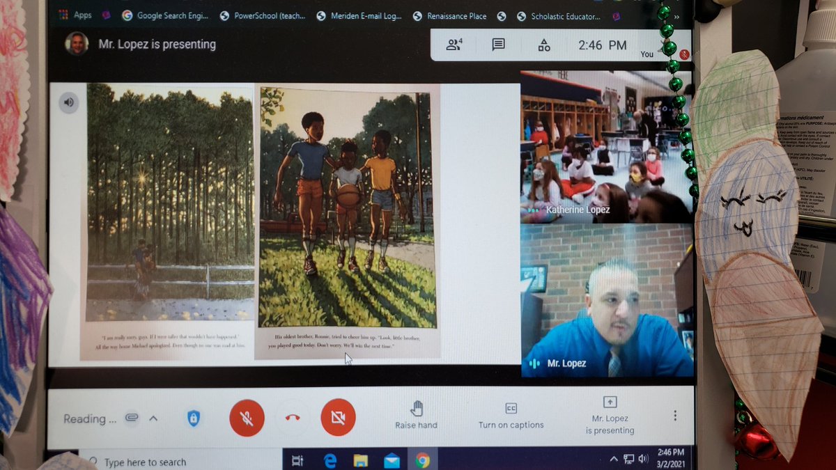 Read Across America day and we had <a href="/WMSLopezAP/">Mr. Lopez</a>  as our virtual guest reader!