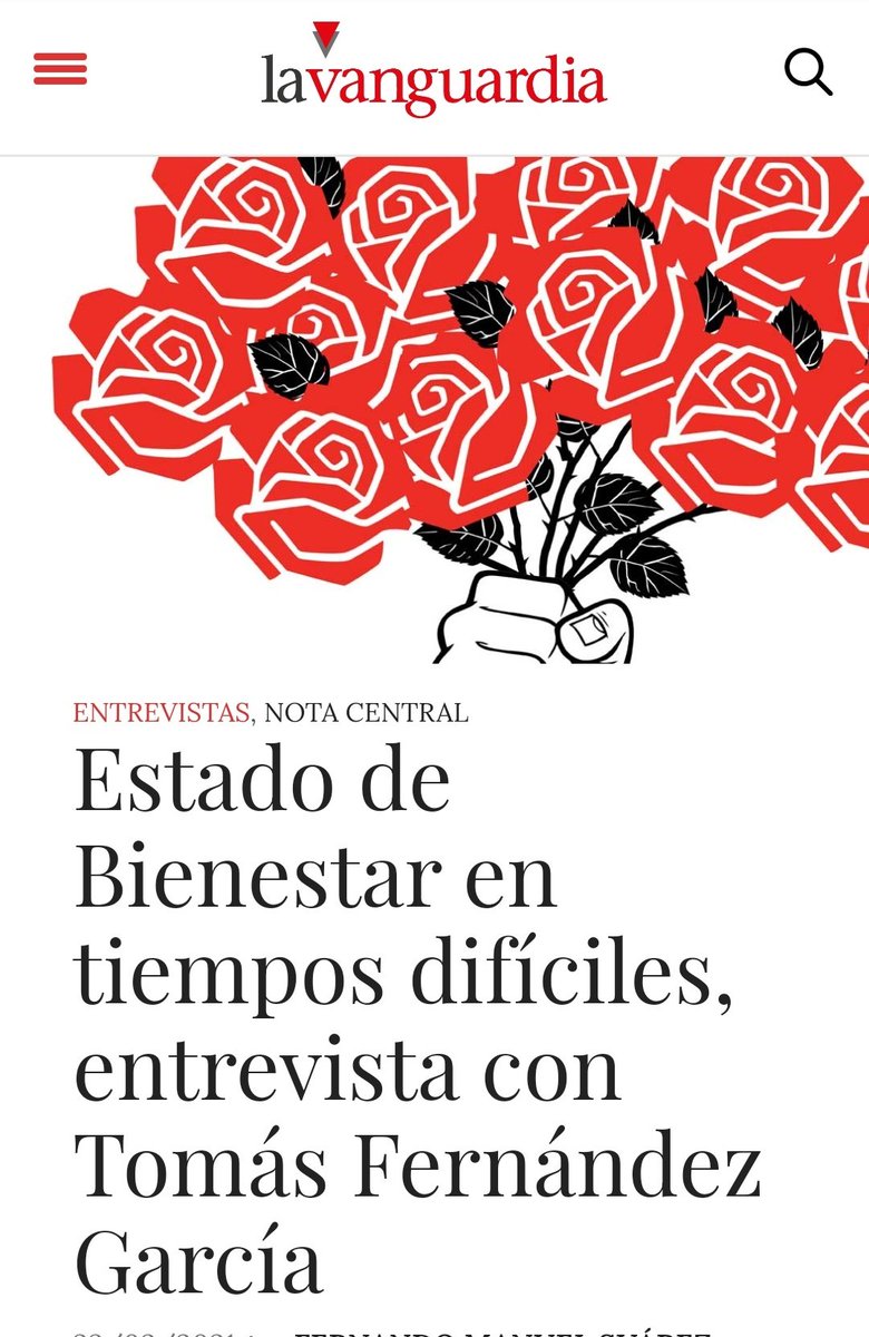 Mayte Miranda (@mirandamayte) on Twitter photo "Estado de Bienestar en tiempos difíciles, entrevista con Tomás Fernández García" en la Vanguardia
Reflexión sobre el proyecto socialdemócrata, análisis y las bases teóricas e ideológicas del bienestarismo.
lavanguardiadigital.com.ar/index.php/2021…
<a href="/sanchezcastejon/">Pedro Sánchez</a>
<a href="/ElenaValenciano/">Elena Valenciano Fernández</a> "Estado de Bienestar en tiempos difíciles, entrevista con Tomás Fernández García" en la Vanguardia
Reflexión sobre el proyecto socialdemócrata, análisis y las bases teóricas e ideológicas del bienestarismo.
lavanguardiadigital.com.ar/index.php/2021…
<a href="/sanchezcastejon/">Pedro Sánchez</a>
<a href="/ElenaValenciano/">Elena Valenciano Fernández</a>