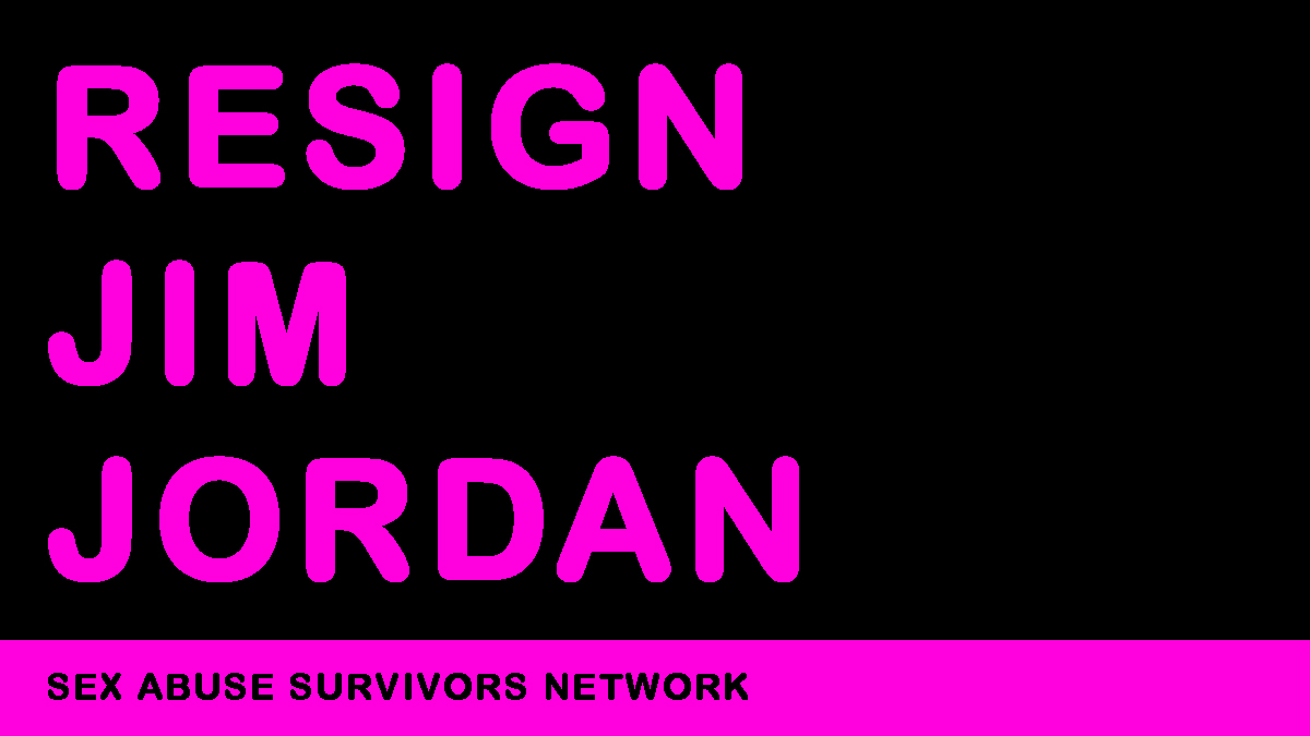 AbuseResources's tweet photo. @JudiciaryGOP @Jim_Jordan We're calling upon Congressman @Jim_Jordan to resign. Jordan has been credibly accused of covering-up sex abuse when he was an Assistant Coach at Ohio State University. Sex abusers, and those who cover-up or enable sex abuse, are unfit to serve in public office. #ResignJimJordan https://t.co/E5xQXT7ehE