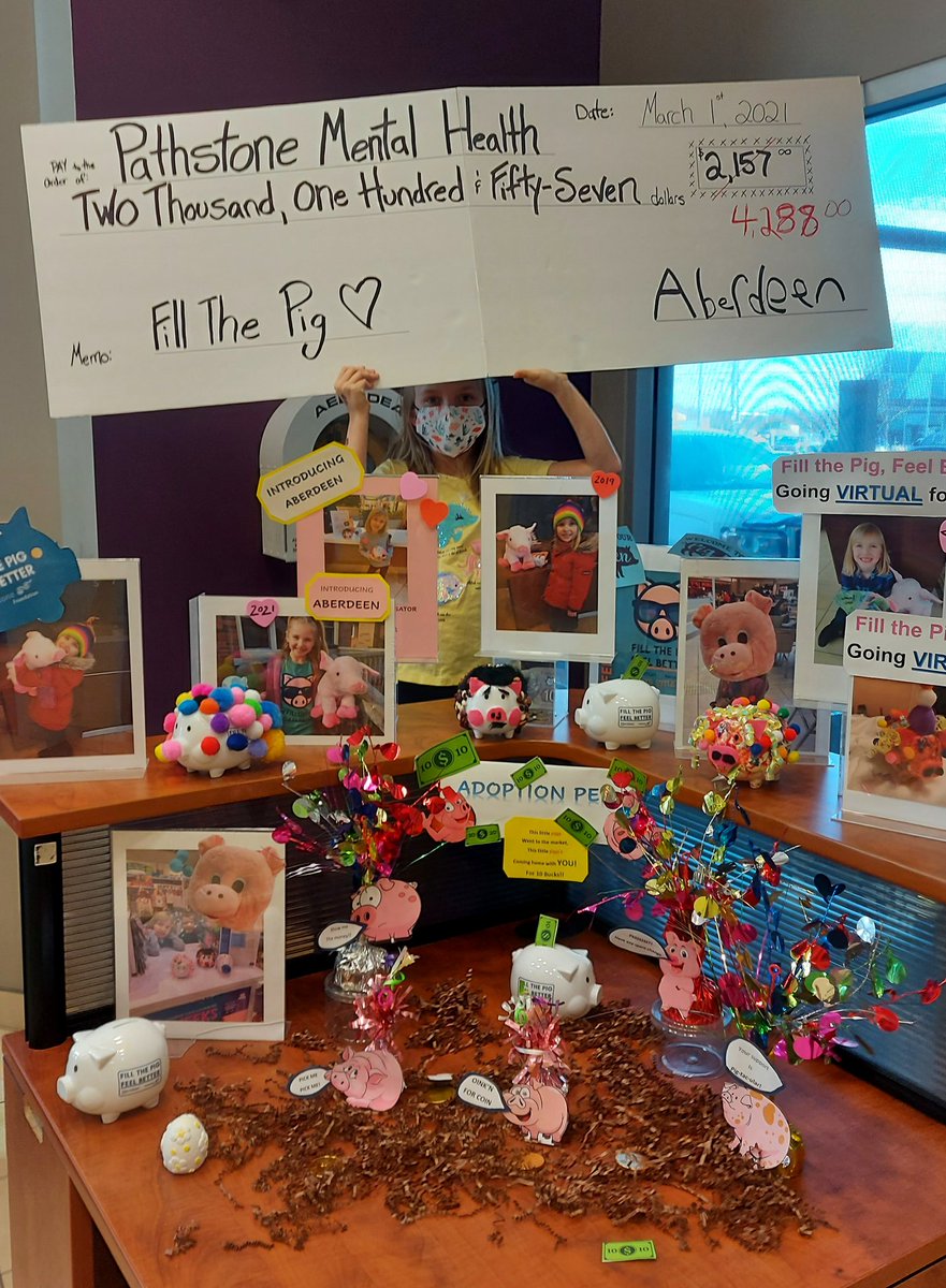 allie_pisano's tweet photo. Thank You to a very generous man for MATCHING Deens donations. This little lady raised $4,314 for @PathstoneMH to help kids🧠
"Proud" just doesn't cover it.
#kidscount #changematters #fillthepig https://t.co/4isWI0r8rN