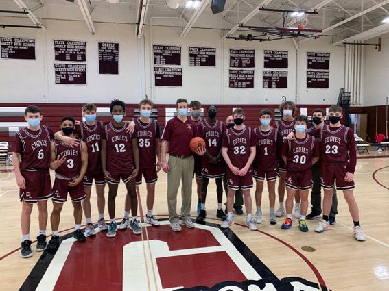 DaveEidWGME's tweet photo. Congratulations to longtime @ELHSEDDIES Boys Basketball Coach Mike Adams who scored career win #300 tonight!!! https://t.co/gF5TqeIvre