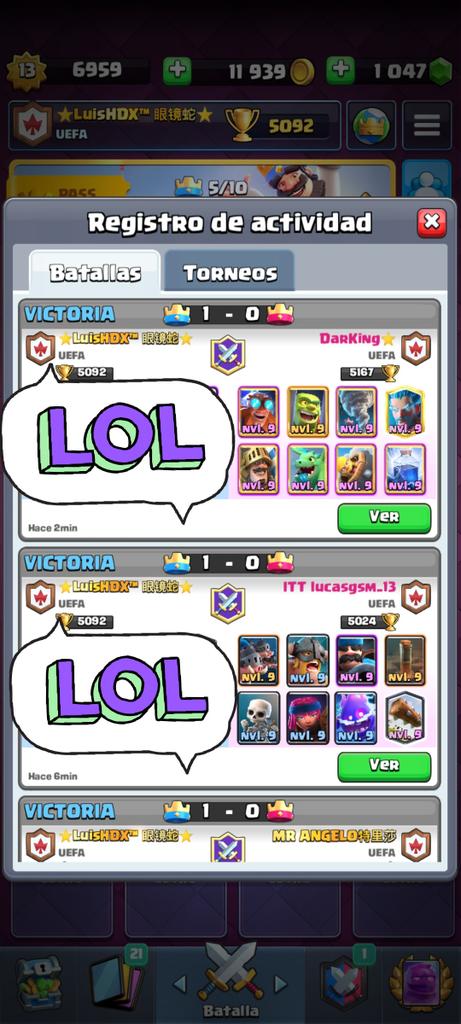 4-0 con @HuntersGG1♥️ 
Haciendo un reverse sweep✌