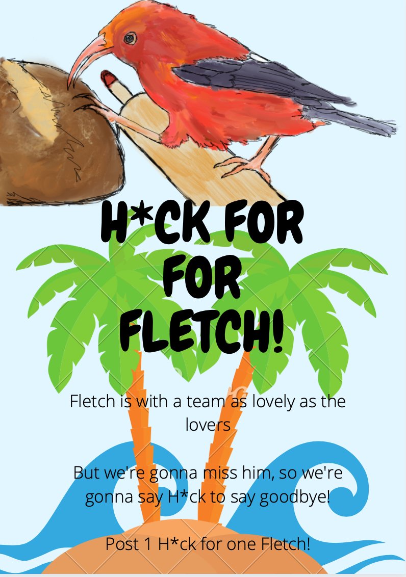we are also saying h*ck because Fletcher loves saying h*ck  (art by <a href="/Li0ness_tweets/">Li0ness (dot) bsky (dot) social</a>, poster design by Styx from discord)

h*ck