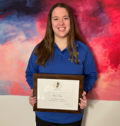SHAPE NJ 2021 Award Winners: Dr. Laura Bruno: Higher Education &amp; Dana Scherer - Outstanding Future Professional. Way to Represent TCNJ HPET!!