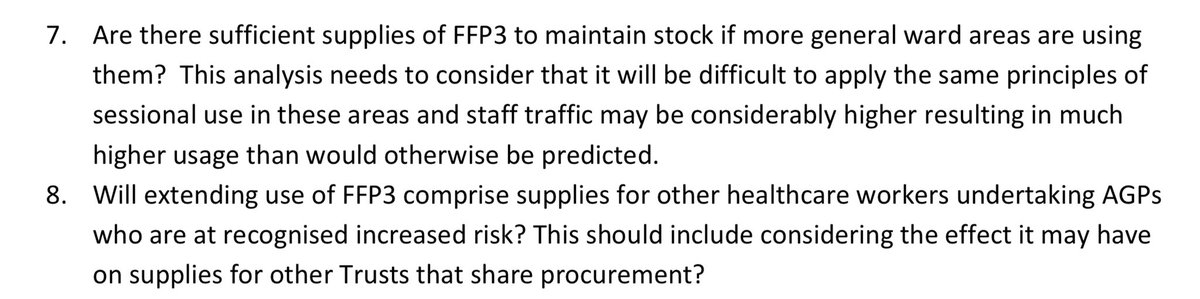 The only reason there is not sufficient supply of FFP3 in the UK is because of the denial of airborne transmission of COVID19. No excuses.You’ve had 1 year to buy supplies already.Pivot to reusables.