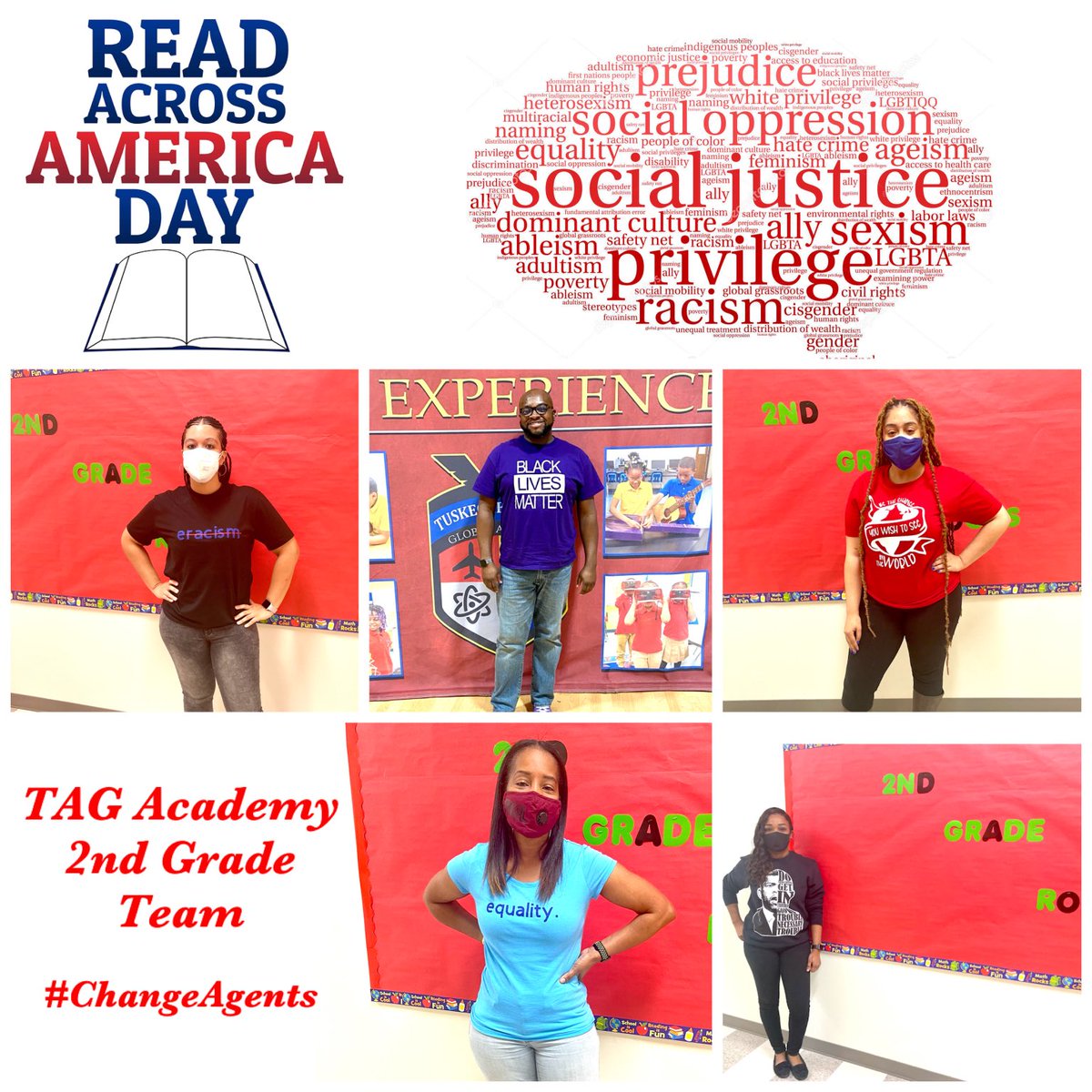 Read Across America...the TAG way! #SocialJusticeSeries#cultivatingchangeagents#2ndGrade ⁦@APSTAGAcademy⁩
