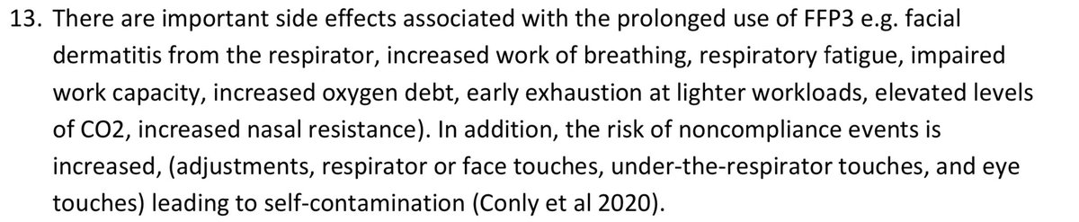 Respirators are not comfortable, but unless you have respiratory issues, there is no evidence that they cause CO2 retention to a clinically significant level, or hypoxia. We wear ours in Australia for four hours at a time, no issues. These are not valid reasons.