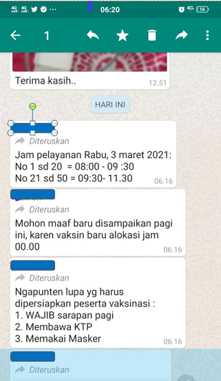 Siangku Kepagian
,
,
Kesempatan tak selalu datang
Pun Usaha tak selalu menghasilkan 
Kita hanya bisa berusaha
Hasilnya Tuhan yang menentukan
,
,
,
Ikhtiar Sukseskan Vaksinasi untuk membebaskan diri dari Cengkraman Virus Corona
,
,
,
#SahabatTanpaSekat