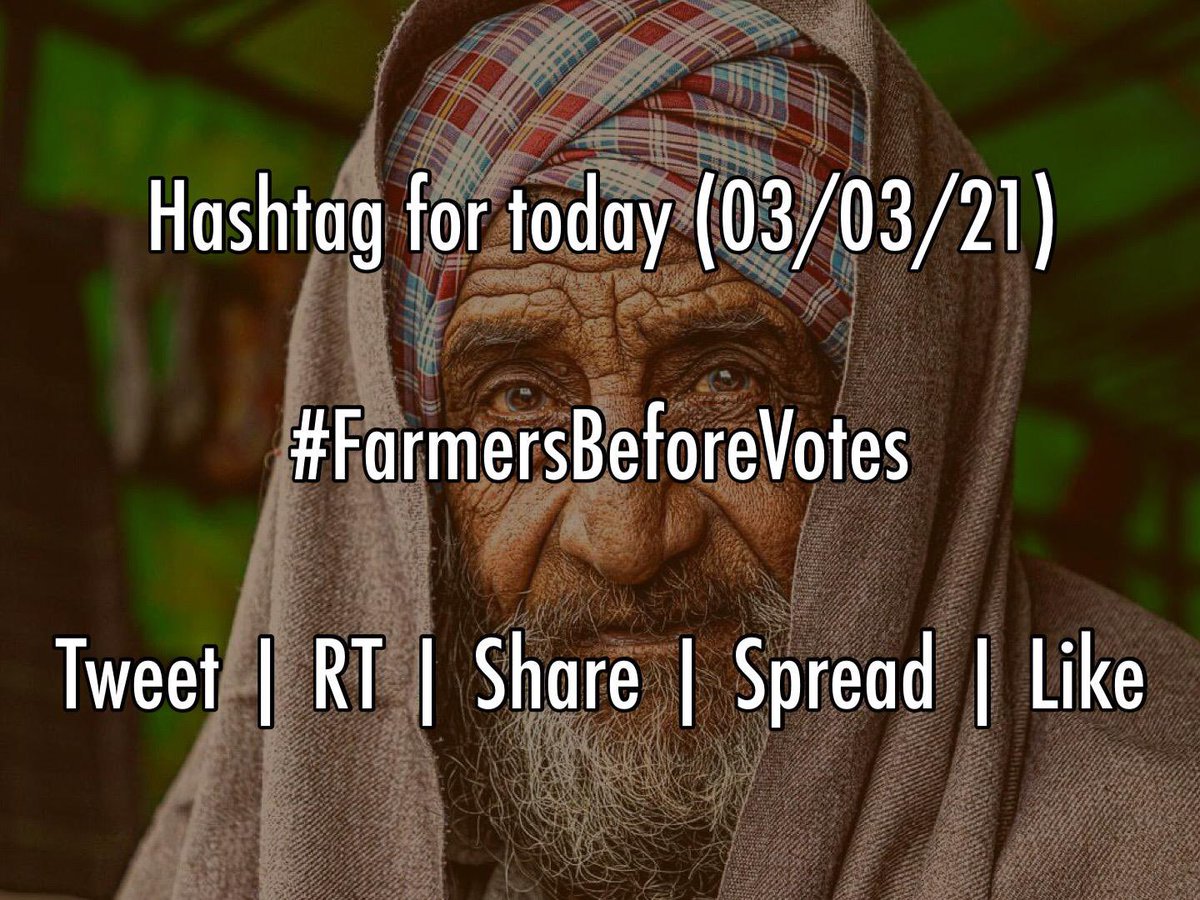 faqarsarkuldeep's tweet photo. #FarmersBeforeVotes https://t.co/Yg594kpUxW