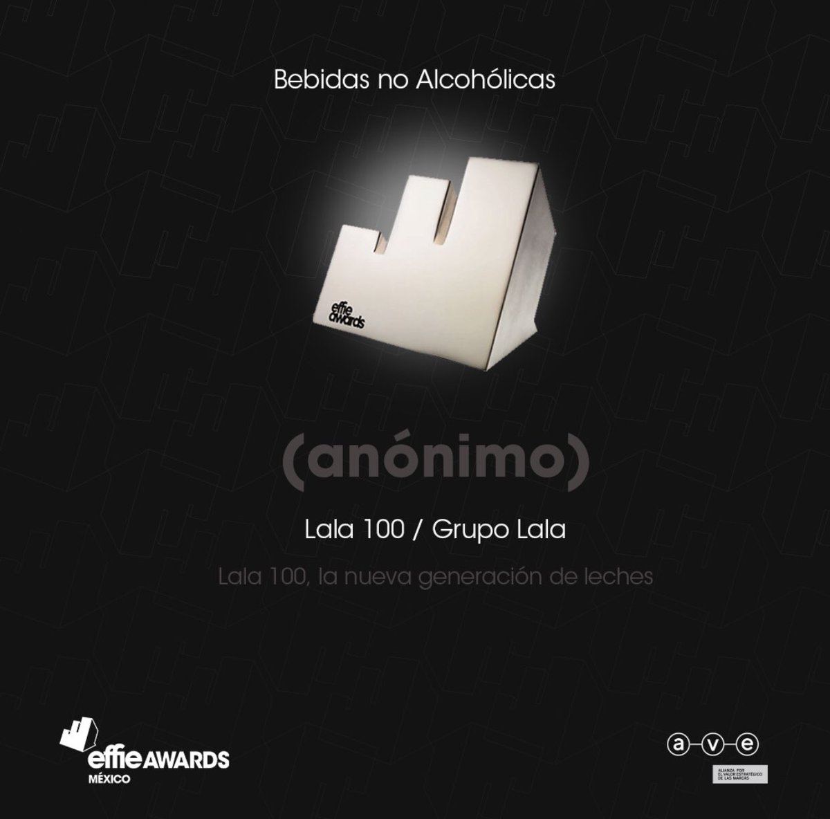 RulCardos's tweet photo. ¡Cuatro Effies de plata en 2 días de premiación en los @EffieMexico! 3 para @absolutmexico con #StreetTrees y #AbsolutPride y uno más para @Grupolalamex con #Lala100. ¡Felicidades a todo el equipo en @agencianonimo!
¡Ojalá mañana caigan más! https://t.co/g0iMwJVwhw