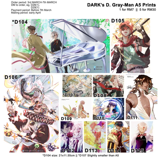 Part 4/10Catalogue for Ikie Ani Mini Mart event!Order  3rd-7th March 2021Mailing  early AprilRetweets are much appreciated~thanks!#ikieaniminimart #aldreichdxikieani #dgm #dgrayman #toukenranbu #gbf #granbluefantasy #lucisan #sandalphon #belifaa 