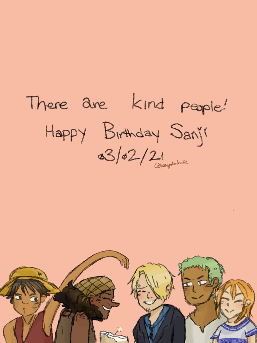 honeydewhale's tweet photo. Happy birthday Sanji! #OnePiece #onepieceart #digitalart #fanart #blacklegsanji #sanji #redlegzeff #usopp #zoro #luffy #monkeydluffy #nami https://t.co/cCpRVL9aOM
