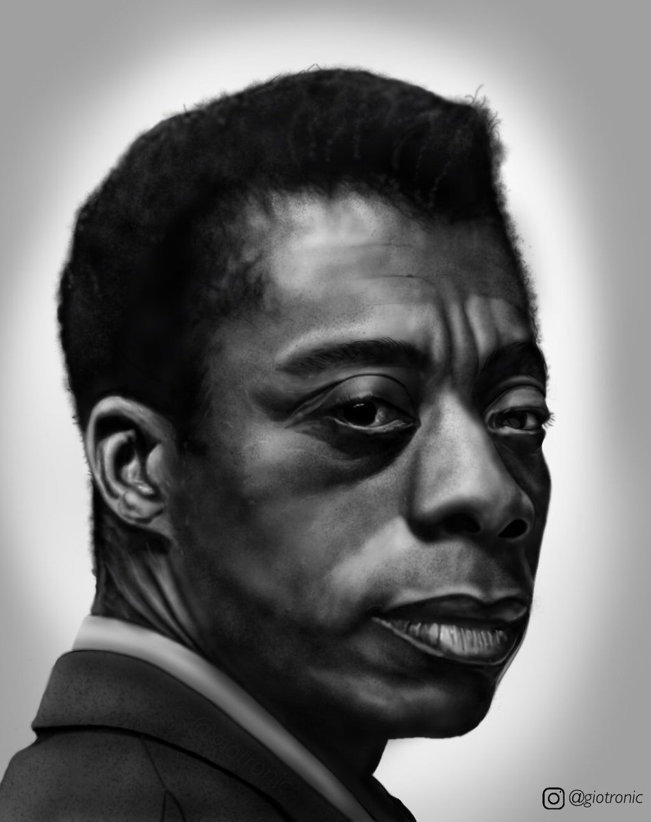 giotronic's tweet photo. My portrait of James Baldwin. #JamesBaldwin https://t.co/aUE66eArvQ