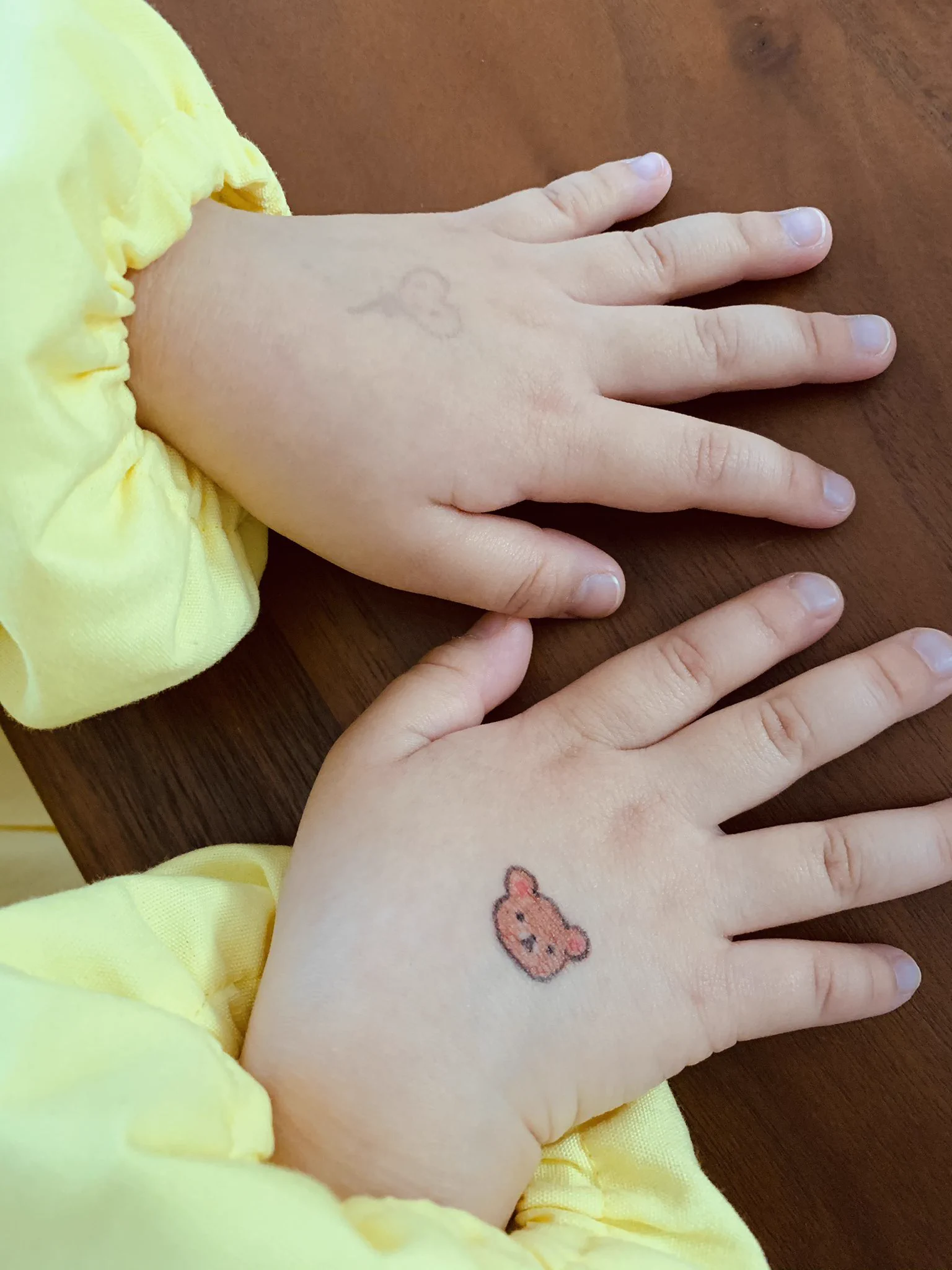 登園拒否の娘があっさり行けるようになった理由！手の甲に描いたウサギやクマが可愛い！！