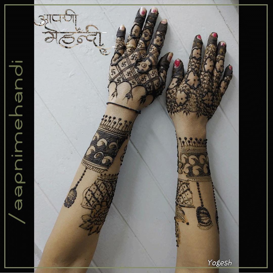 Feel free to contact us at Weddings and other Events for professional Mehandi.

Follow us <a href="/aapnimehandi/">आपणी मेहंदी</a> 

#aapnimehandi 
#mehandidesign #mehandidesigns #art #picoftheday #mehandifunction #mehandiart #artistsofinstagram #artistsupport #likeforlikes #followｍe