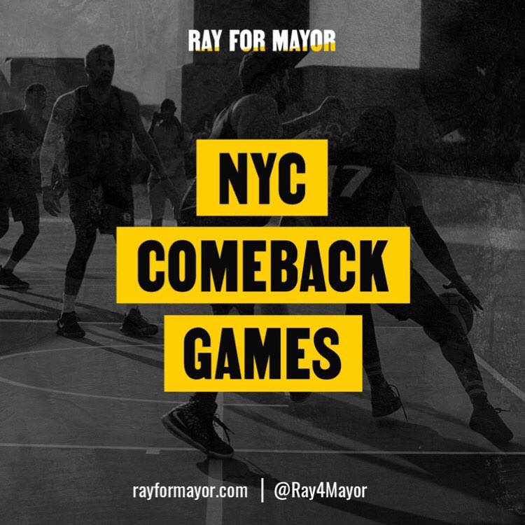 daves_joint's tweet photo. One reason why @RayForMayor should be NYCโs mayor is that he cares about the youth out here. Stuff like the #NYCComebackGames is needed! #voteforray https://t.co/pPAAknrcEy