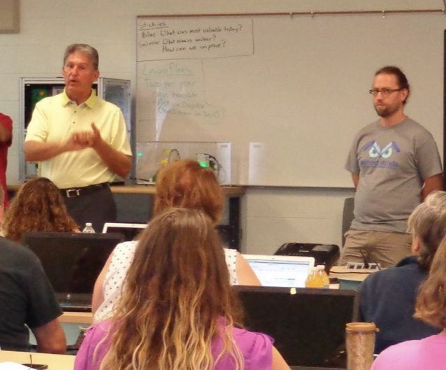 MinedMinds's tweet photo. “I was looking for a way we could find jobs in West Virginia, especially for displaced miners,” said Mike Green, president of the West Virginia Board of Education (now @SenatorGreen )
 https://t.co/hJsuJx5wOp https://t.co/bafDMk44ul