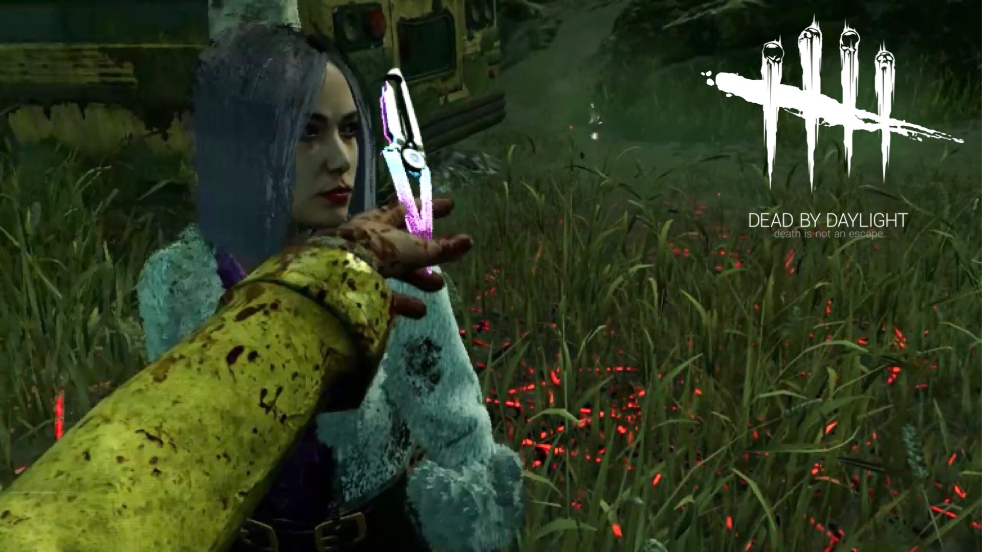 うめみ Ptbテストサーバー新キラー トリックスター で遊ぶわね Dbd デッドバイデイライト T Co 0xxs6hs8xz テストサーバーにて新キラー初見プレイ ガラスみたいな投げナイフカッコいいけどどこ投げてんのこの人 いや投げてるの俺なんだけどね