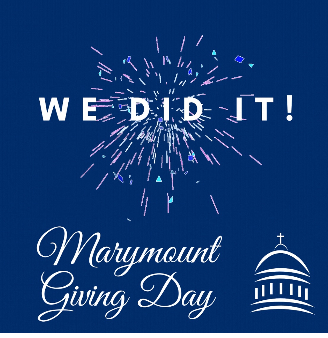 MarymountColl's tweet image. Marymount family: We are so grateful for the outpouring of support on #MarymountGivingDay. 
Today we raised $28,167.00!

Your generous donations help deserving young women become leaders in the world, and your commitment to Marymount is inspiring.  Thank you 😊