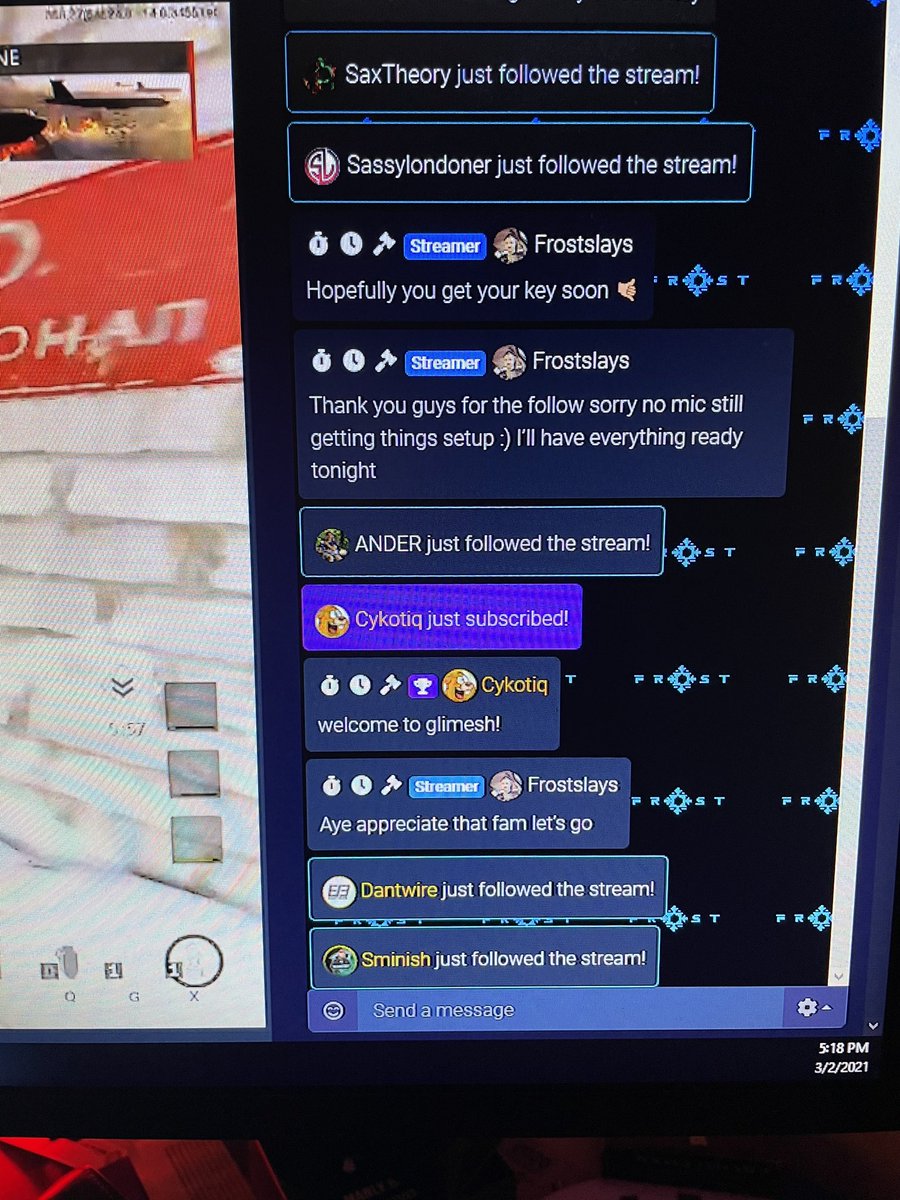 jmacxunfiltered's tweet photo. I’m beyond thankful for the people that followed the stream tonight we got 21 and I got to meet some cool people @glimesh #FrostNation #glimesh #SupportSmallStreamers #follow  #streamer https://t.co/hV2aTSShlD