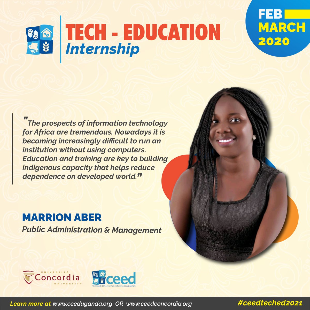 ceed_uganda's tweet photo. We are very excited to introduce our TECH-ED Interns, the 2021 cohort. Because of the Covid19 pandemic, this years program will be conducted virtually. 10 students have signed up from Uganda and Canada. @Pro_Interns @LoumBernard @CEEDConcordia https://t.co/53TH3znl3T