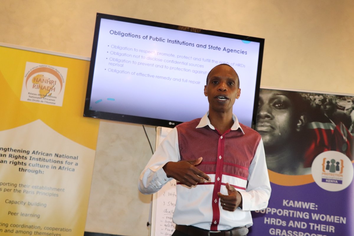NANHRI40's tweet photo. Day NANHRI-
@ProtectionInt
training of State institutions with #humanrights mandate on #MarrakechDeclaration on #HRDs. March 2-5, 2021 training will increase their knowledge on the Declaration in expanding the shrinking civic space& their role on protection of #HRDs, esp. women https://t.co/i6hsiihA3I