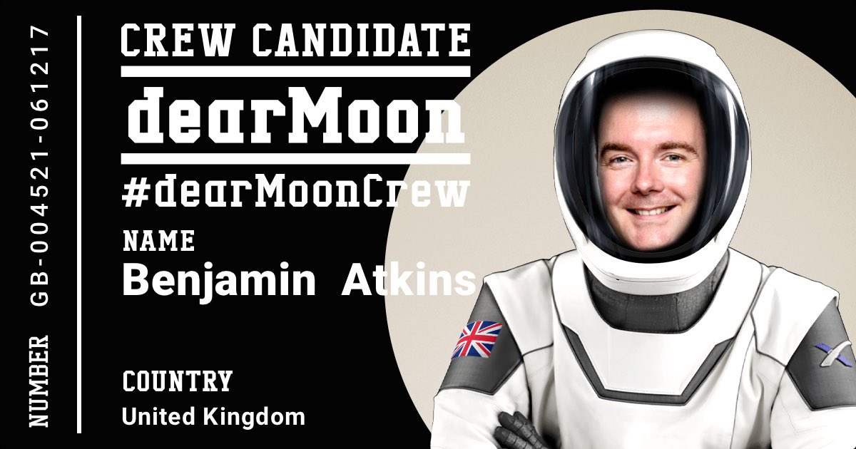 Signed up for
#dearMoonCrew with <a href="/yousuckMZ/">Yusaku Maezawa (MZ)</a> 👩‍🚀🚀🌕