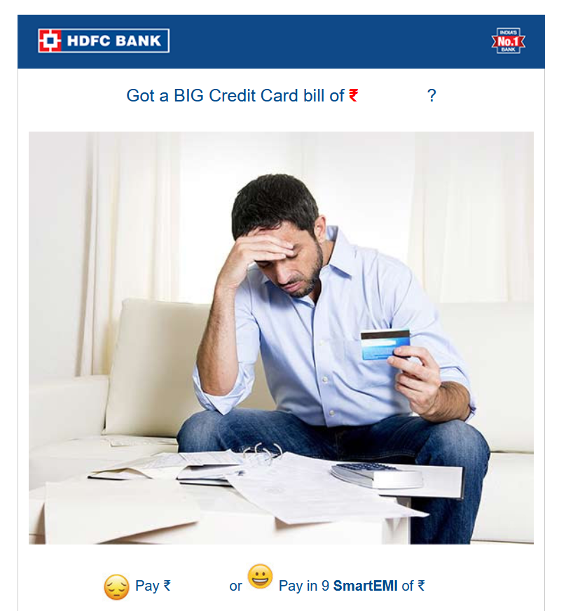 nitinbhatia121's tweet photo. 🔴🔴My Credit Card bank is now offering to convert my credit card bill into 9 EMI's...Seems too much money with bank but they are unable to disburse as a credit/loan

My ans to the bank: SORRY 😀😀I can't help https://t.co/SSq1huQljC