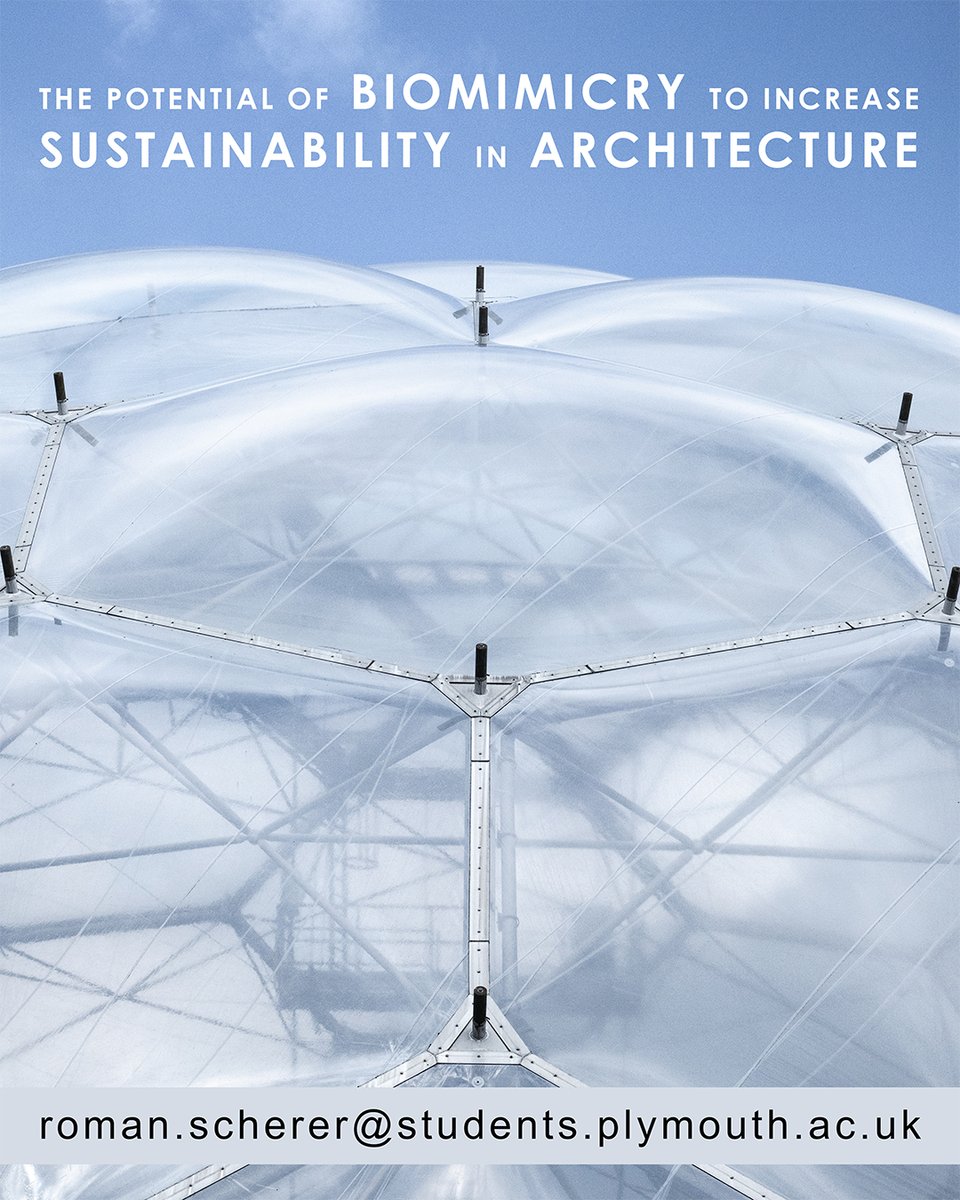 Biomimicry? if you understand please reach out to Roman Scherer to help with a critical Dissertation Reseach Project investigating its use to increase sustainabilty in architecture.