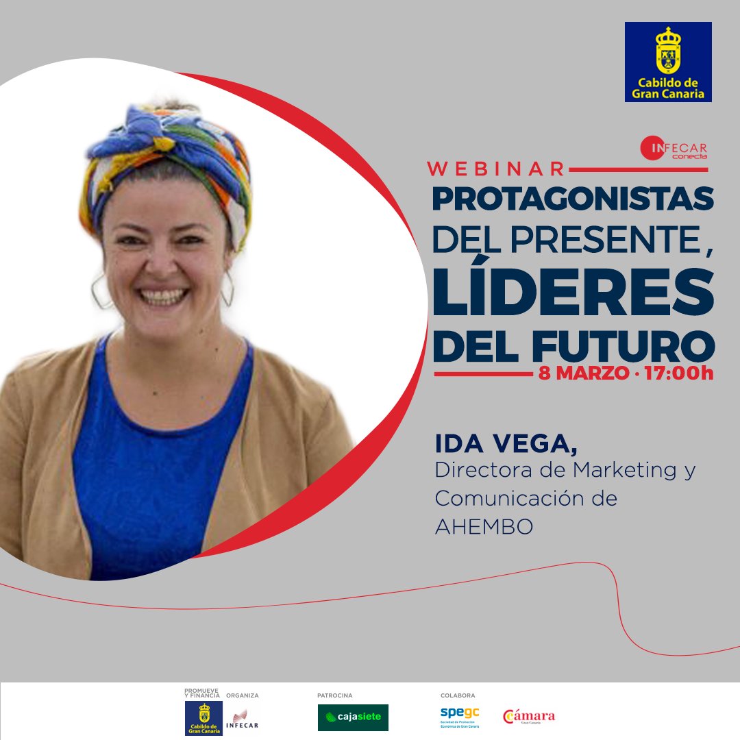 Ida Vega, directora de Marketing y Comunicación de Ahembo, productor y distribuidor de Pepsico para el archipiélago canario, será la encargada de conducir y moderar nuestro próximo #INFECARConecta💻👥.