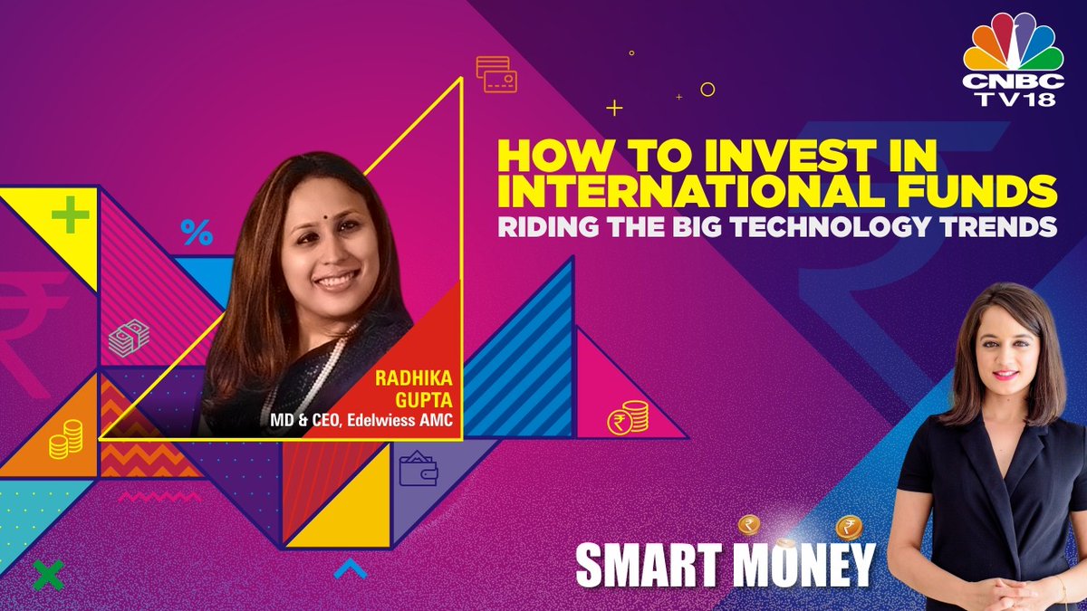 What are the benefits of investing in international funds in the current scenario? 

Catch <a href="/_soniashenoy/">Sonia Shenoy</a> in conversation with <a href="/iRadhikaGupta/">Radhika Gupta</a> of <a href="/EdelweissMF/">Edelweiss Mutual Fund</a>

Tune into #SmartMoney, Friday @ 3:30 PM

#CNBCTV18ClutterBreakers <a href="/CNBCTV18Live/">CNBC-TV18</a>