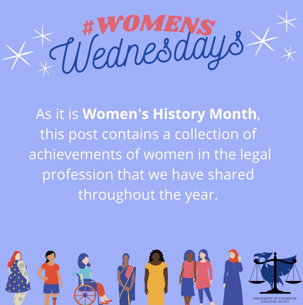 UoLSolicitors's tweet photo. #womenswednesdays #WomensHistoryMonth2021 https://t.co/k4aIvFofyy