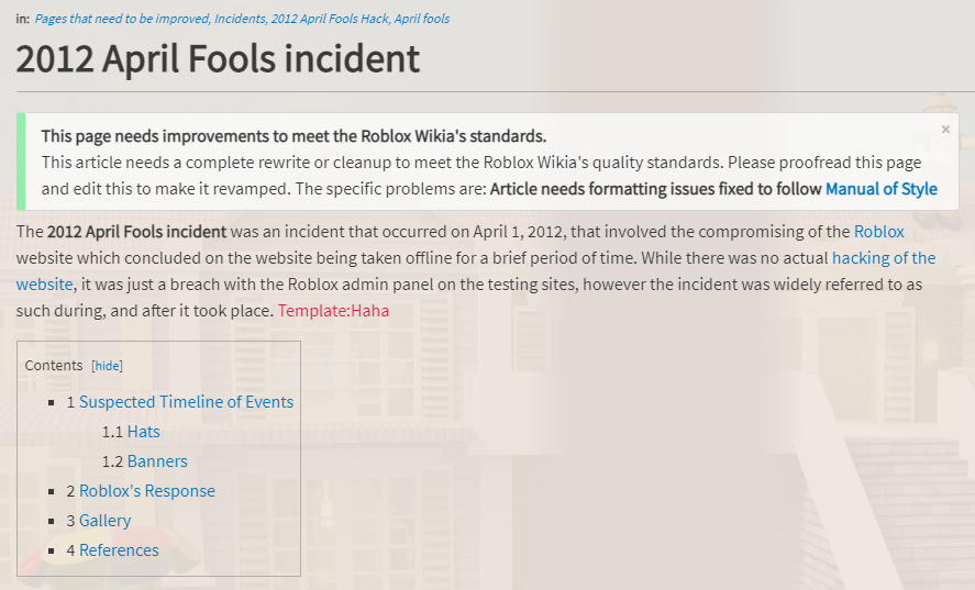 Old Roblox Facts On Twitter 2012 April Fools Incident On The 1st Of April 2012 The Roblox Website Was Hacked It Was Caused By Ellernate Https T Co Nmxaxntjkw Who Created An Account On Sitetest3 - roblox 2021 timeline