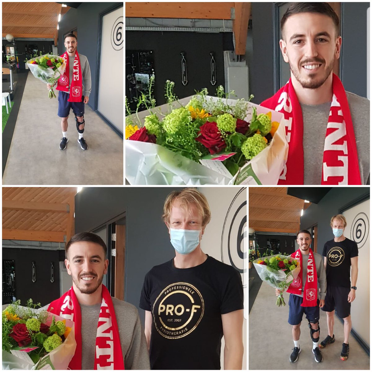 henkrender's tweet image. Namens bestuur en leden Vriendenkring hebben wij vanochtend Julio Pleguezuelo een hart onder de riem gestoken. Omdat we jou niet kunnen aanmoedigen in het stadion, doen we dat met deze bloemen. Volverás pronto y más fuerte, Julio.
