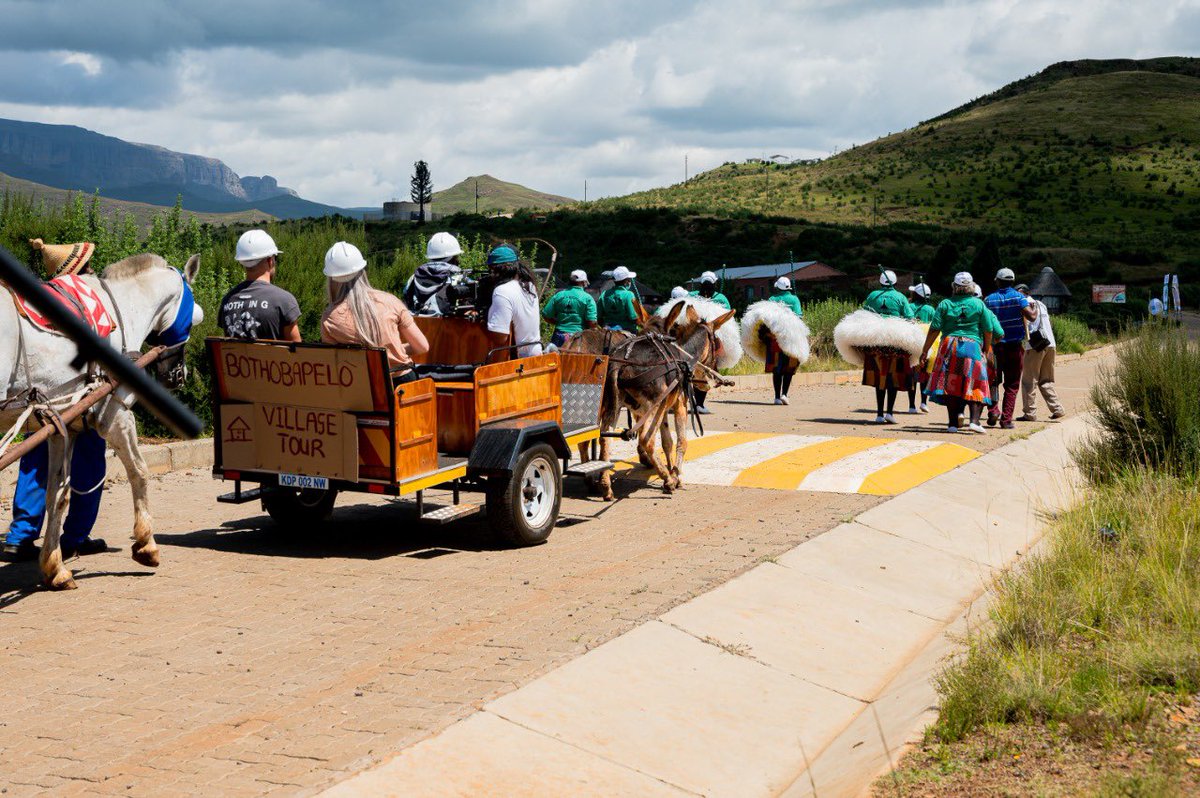 gotosouthafrica's tweet photo. We kicked off our trip in QwaQwa and visited a quaint little village called Bothabapelo where sightseeing is done by donkey. #ShareSouthAfrica #BecauseSouthAfrica https://t.co/3HSWC8CNb3