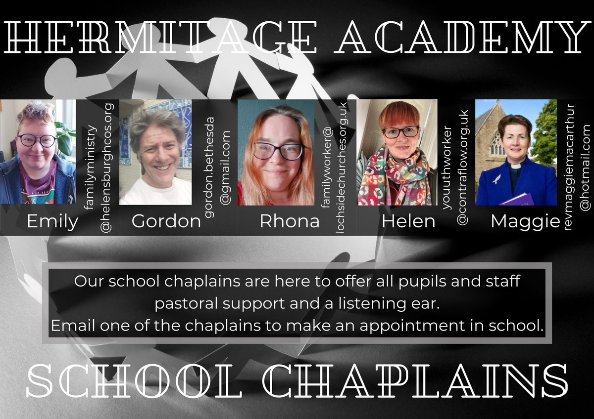 ✨Safe Place✨

Our school chaplains are in the school safe place every day between 10:30-11:30am for any staff or pupils to speak to.  You can also make an appointment with them by sending them an email.

#community #heretohelp #chaplains