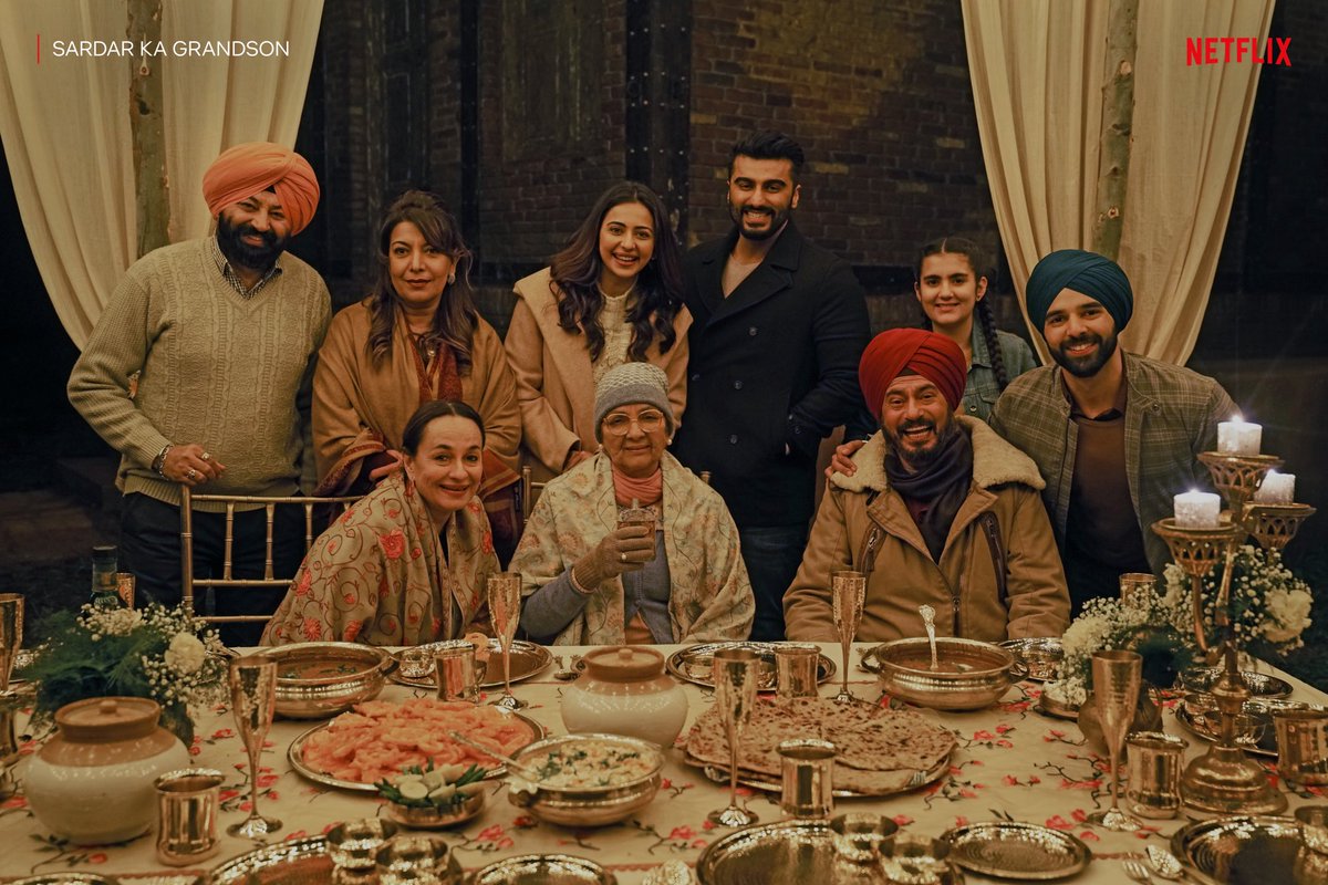 Some emotion, some drama and lots of laughs. Brace yourselves for some wholesome family viewing. Sardar Ka Grandson - streaming soon on @NetflixIndia #AbMenuMeinSabNew
@kaachua @anujachauhan @amitoshnagpal @Neenagupta001 @arjunk26 @rakulpreet @TheJohnAbraham ⁦⁦