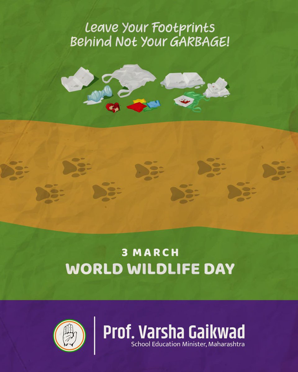 VarshaEGaikwad's tweet image. One should never forget the fact that nature plays a central role in life on Earth. While we try our best to sustain life, let us reflect on the dire need to accommodate human well-being and the long-term conservation of wildlife. #WorldWildlifeDay2021