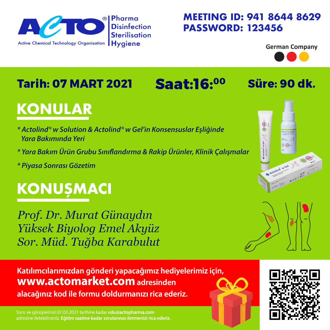 actomarket's tweet photo. 📢Yara Bakımında ACTO Meeting'imize davetlisiniz.
🗓️Tarih: 07 Mart 2021
⏰Saat: 16:00
📌Not: Etkinliğe katılan davetlilerimize hediye ürünler gönderilecektir.
🔗Bağlantı: https://t.co/LkxDkI7m3j
#acto #meeting #actolind #yara #yarabakımı https://t.co/XkrvNMdB89