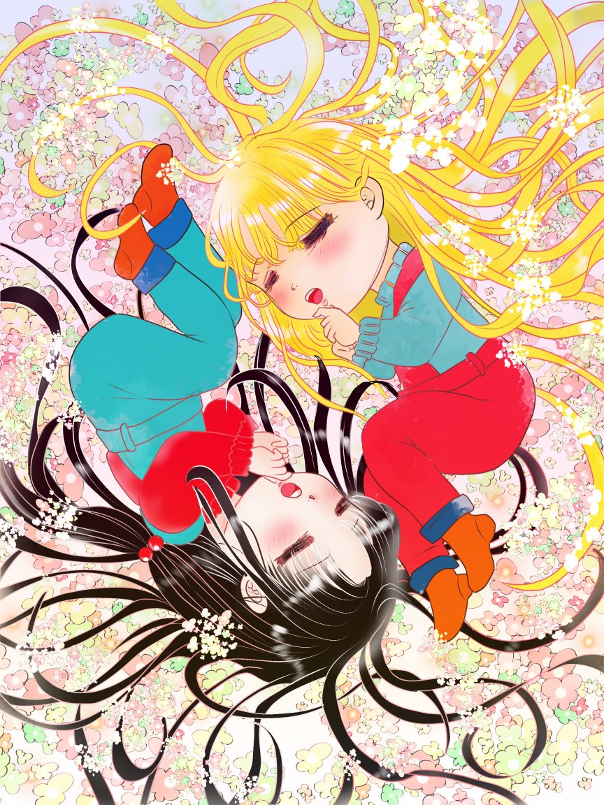 昨日描いた絵です(*'▽`*)
恋の魔法色塗途中、イラストACさん素材ちびモブ会社員、恋まほ4月カレンダー下完成、新誕生花白詰草完成 