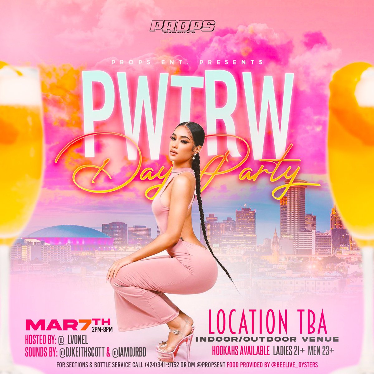 props_ent's tweet photo. Props Ent. Presents “PWTRW” Day Party🥳 Sun. March 7th 🗓 Sounds 🎧 by: @djkeithscott &amp; @iamdjrbd 😳💥 Hosted by: @_lvonel 🎤🔥 Food By: @beelive_oysters 😋 
•
•
•
TEXT or Dm @propsent For More Info On Tables &amp; Sections‼️🚨 https://t.co/8YP4cgGtKZ