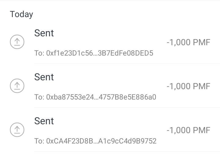 Here is our 3 lucky members Who received 3000 PMF worth 300$ 🤑🤑 For proof check our Telegram Channel t.me/PolymerFinance… #PMF #BSC #PolymerFinance