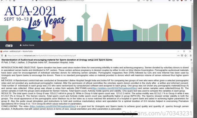 So apparently I&rsquo;m getting everybody pregnant! These doctors and labs are using a video I made for @OnlyFans<a href="/tag/goals"class="tags"><span>#goals</span></a><a href="/tag/achieved"class="tags"><span>#achieved</span></a>