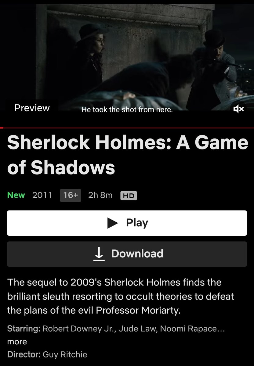 CinemaRareIN's tweet photo. New additions on @NetflixIndia..
#Invictus (2009)
#SherlockHolmes (2009)
#SherlockHolmes : #AGameOfShadows (2011)
#StepUp4 : #MiamiHeat (2012) https://t.co/bWobnRBnIL