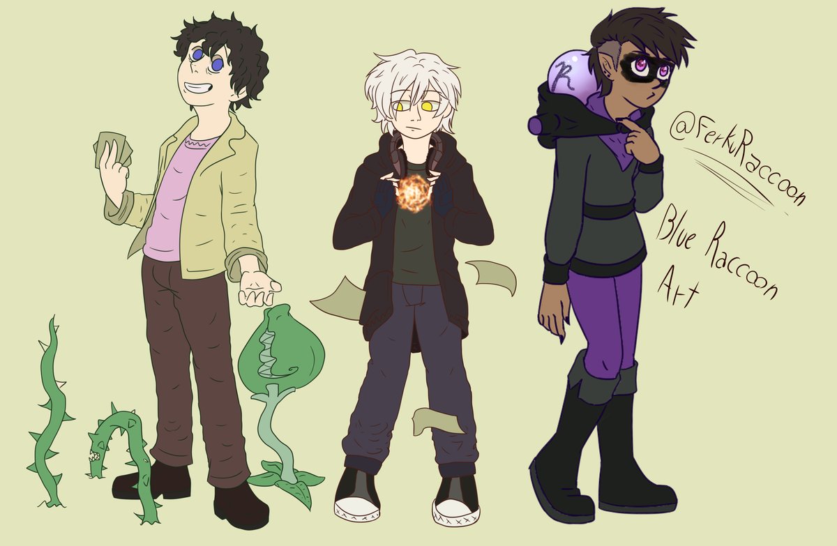 FerkuRaccoon's tweet photo. ✨conozcan a Jack, Laxus y Rivalor✨
mi party de rol, the owl house con sistema de interpretación. La verdad mi primera campaña que juego y la ame mucho
que se note que los 2 primeros los hice en paint tool sai y el otro en clip studio
#art  #digitalart  #supportartists https://t.co/moY245fbrx