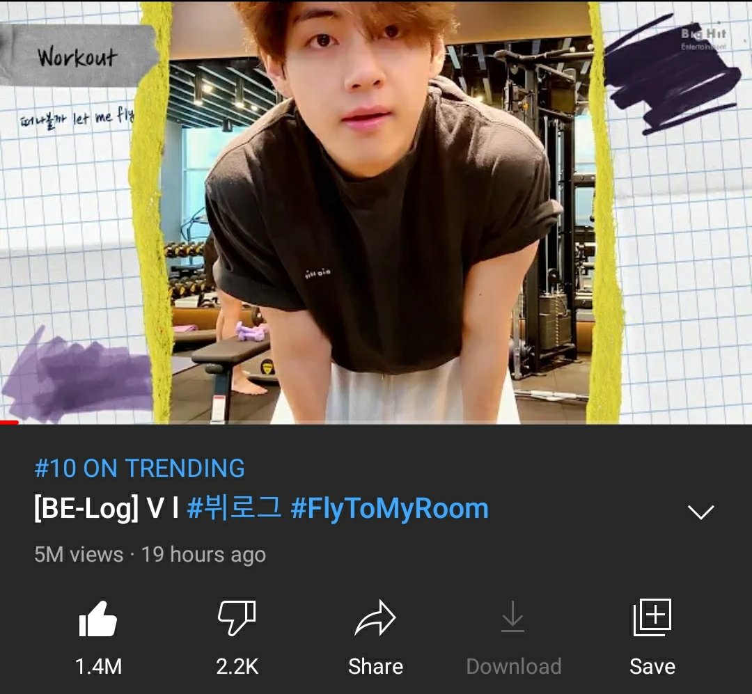 [INFO] #BE_Log of KIM TAEHYUNG has now surpassed 5,000,000 views 

watch, tap like and comment 😊
🖇 youtu.be/N5MQ3LY3twA

#filmed_by_V #VLog #곰랑이 #My_World
